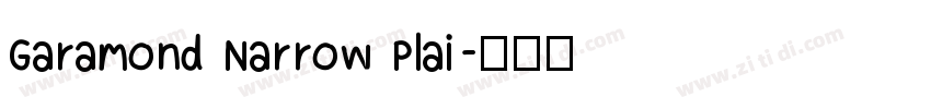 Garamond Narrow Plai字体转换